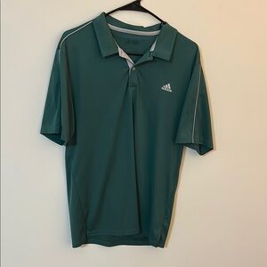 Adidas Men's Green Polo Shirt